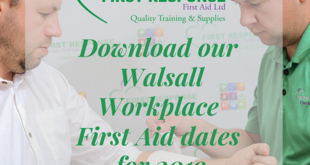 Download our 2019 First Aid training dates in your area