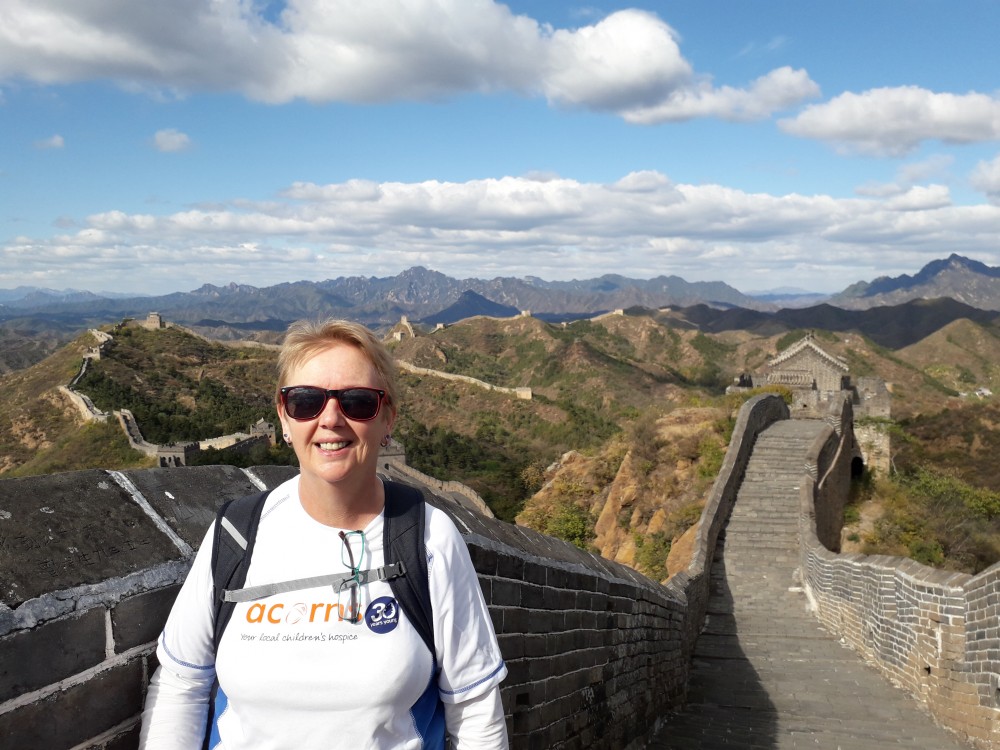 First Response First Aid's Food Safety Trainer, Joan Goodger on the Great Wall of China